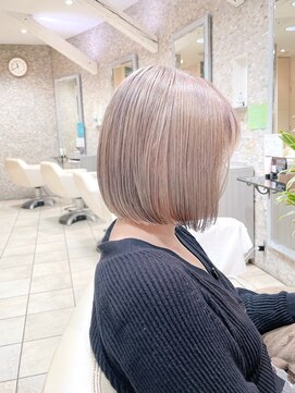 エイト プラット 渋谷2号店(EIGHT plat) ホワイトベージュ　ケアブリーチダブルカラー　9/9