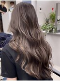 ハイライトバレイヤージュダブルカラー20代30代40代グレージュ