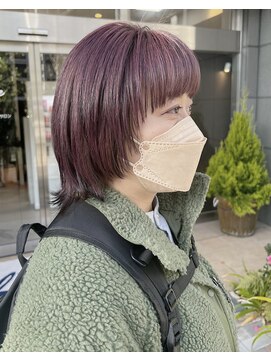 ソワンドゥブレス 大日店 (soin de brace) ・ウルフ風ラベンダーピンク