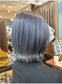 外はねボブ×大人ブルーグレー