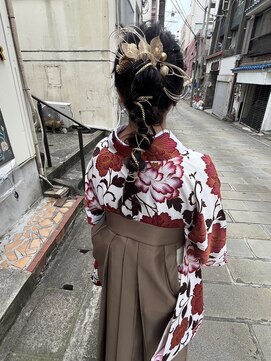 フラワー(Flower) 卒業式の袴の着付け＋ヘアセット