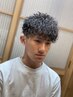 【トレンドパーマ】カット＋波ウェーブ＋シェービング ￥16.500