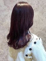 ダブルバイグリッター(W by GRITTERs)&nbsp;ラベンダーブラウン　上品カラー　セミロング　レイヤーカット