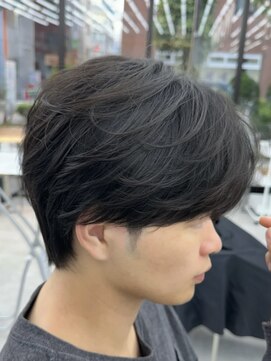 ビューブルー 亀戸錦糸町(VIEW BLUE) シースルーマッシュミニウルフ/ニュアンスパーマ/センターパート