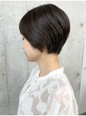*/大人女子上品可愛い重め黒髪マッシュショートボブ30代40代3