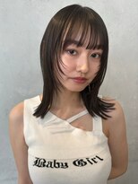 ノイ(noi) 顔周りレイヤーカットくびれヘアミルクティーベージュカラー