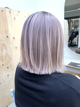 ワンバイワンヘアーツー(OnexOne HAIR2) ピンクパープル/ホワイトカラー