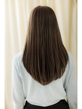 カバーヘア ブリス 戸田公園西口店(COVER HAIR bliss) くすみベージュ艶感ストレートレイヤーロングZ戸田公園30代40代