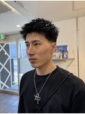 テーパーフェードスパイキーショート