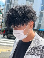 シャドウパーマメンズカットスパイラルパーマツイスパ波巻き