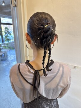 ネアー 新潟(NEER) くびれヘア/ミディアムヘア/ダブルカラー／艶カラー／新潟