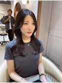 暗めカラー/韓国巻き/レイヤーカット/髪質改善/縮毛矯正/錦糸町