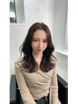 ミヨン 京都烏丸店(miyon) 【miyon】韓国レイヤーカット×暗髪カラー×髪質改善