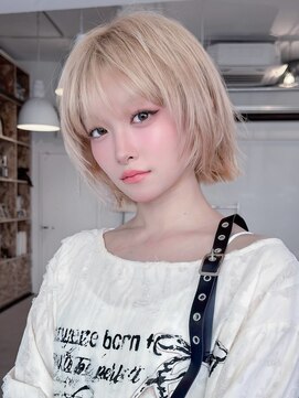 NYLON. 門田店【ナイロン】【8月1日オープン（予定）】 《NYLON.》ハッシュハイトーンボブ