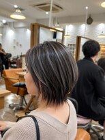 ジプソ 池袋西口(Gypso)&nbsp;白髪ぼかしハイライト＋カット +髪質改善トリートメント