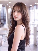 ハバナ 渋谷(HAVANA) 韓国ロング*センター分け*ベージュブラウン【ハバナ渋谷】