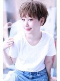 大人可愛いアッシュカラー小顔ショート【Cirrus by Cloud zero】