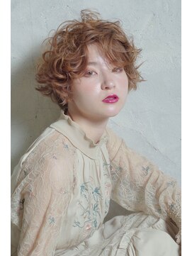 クシュ 所沢東口店(kusyu...) カーキグレージュマッシュショートボブフェザーバング(所沢)