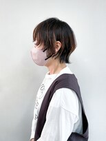 トップヘアー 玉島店(TOP HAIR)&nbsp;《TOPHAIR 玉島店/ ベリー》マッシュウルフ×毛先オレンジ