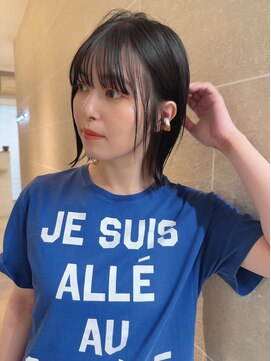 サンドシーン(sand scene) 20代30代40代丸みショートボブマッシュ前下がりレイヤー