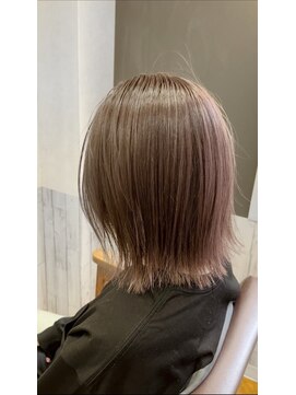 ビー オン ディー ヘア 池袋(BonD hair) ほんのりピンクブラウン【池袋/髪質改善/ハイライト】