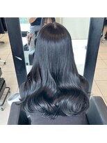 アクアオモテサンドウ(ACQUA omotesando) ☆透明感カラーブルーブラック暗めカラーブルージュ重めロング