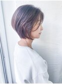 神戸発 伸ばし中にオススメ大人丸みショートボブby柴立吉之助