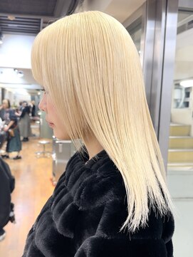 ダブ ギンザ(DaB ginza) 抜きっぱなしブロンド/ケアブリーチ/ハイトーン/銀座