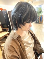 ギフト ヘアー サロン(gift hair salon) 【シルバーハイライトマッシュウルフ】原口健伸