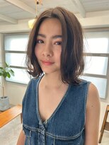 キース ヘアアンドメイク 恵比寿(kith. hair&make)&nbsp;透明感アンニュイミディアム＊ココアベージュ