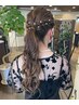【結婚式参列の時のカワイイアレンジ】ヘアセット「4400→3800」