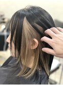 【三村風斗】インナーカラー黒/ミルクティーベージュ