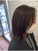 ハイライト×白髪ぼかし
