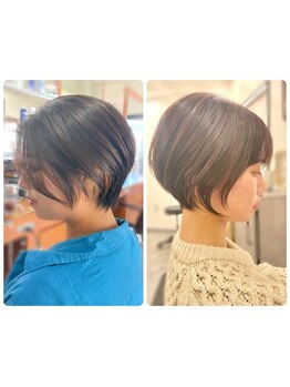 不器用な方でも、簡単にショートヘア特有の"美シルエット"を自宅で簡単に再現◎[#静岡市 #葵区 #ショート]