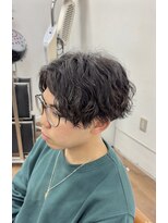 カリス ガーデン(Charis garden)&nbsp;センターパートツイストスパイラルパーマ