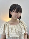 ぱつっとボブ