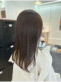 大人可愛いレイヤーカットオリーブベージュブリーチなし