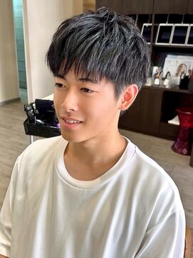黒髪爽やかメンズカットショートナチュラルマッシュ10代20代30代