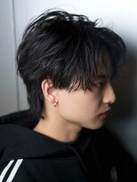 ルーシー 渋谷(LUCEY)&nbsp;センターパートフェザーパーマシャドウパーマメンズパーマ