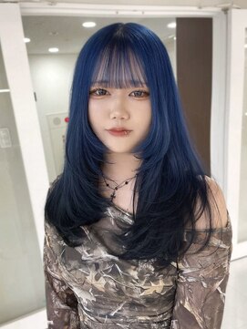 ジーナリア(Xena ria) 【MEI】ブルー&ブラック / ザクザクレイヤーstyle