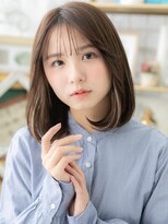 カバーヘア ブリス 北浦和(COVER HAIR bliss)&nbsp;大人ガーリーイヤリングカラーワンカールボブA9北浦和20代30代