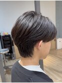メンズナチュラルセンターパート