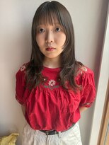 ツイギー 宮西店(TWiGGY) アッシュベージュにレイヤーカット