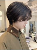 レイヤーボブ髪質改善ショートカット切りっぱなしボブ表参道