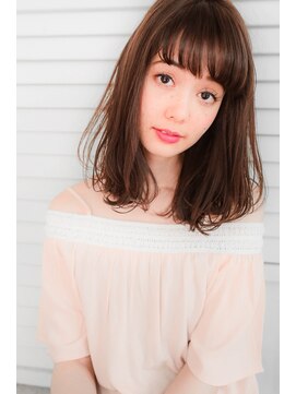 アリー 原宿 表参道(ALLY) [ALLY阿部]大人可愛いフレンチミディ×ヌーディカラー