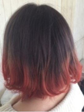 ラックスビー ユナイテッド 神戸三宮いくたロード店(LUXBE UNITED) ワンサイドボブグラデーション【LUXBE 神戸三宮いくたロード店】