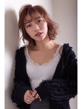 ロコ 門前仲町店(Loco by neolive) 【Loco by neolive】　シフォンベージュ×ボブウルフ