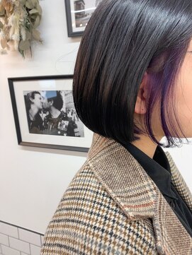 エマエコル(Emma ecole) Emma ecole インナーカラー/パープル/イヤリングカラー by.木村