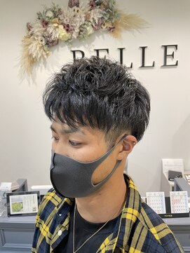 ベルバイグレイス(BELLE by grace) メンズショートパーマスタイル
