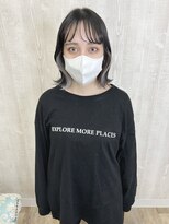 ラッズプラスエイチ(Lads+h)&nbsp;ホワイトベージュ　インナーカラー